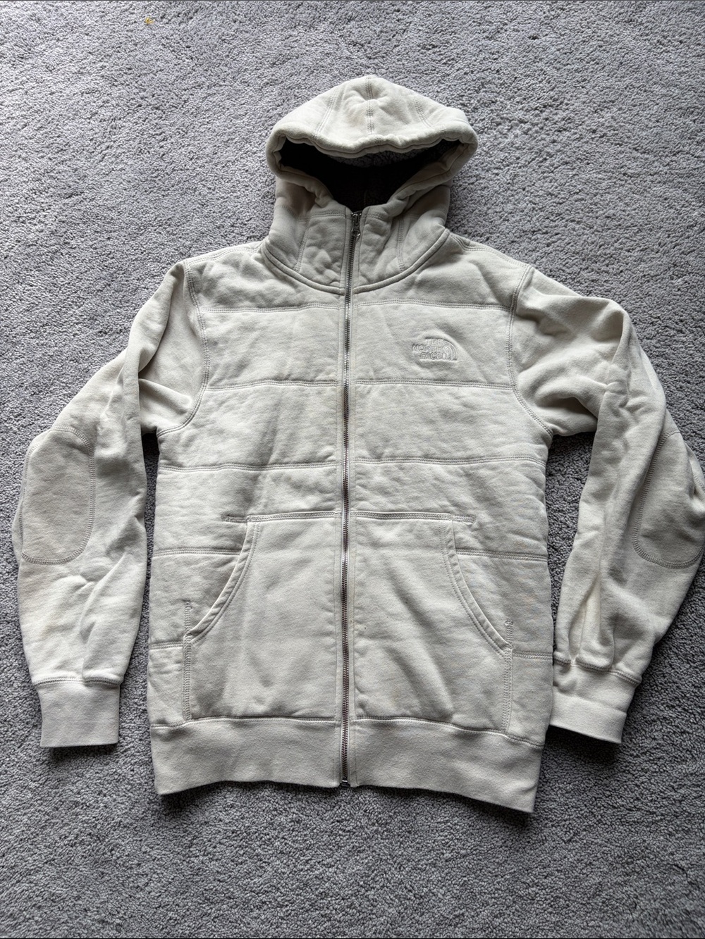 The North Face Men’s Full-Zip Hooded Fleece - light beige